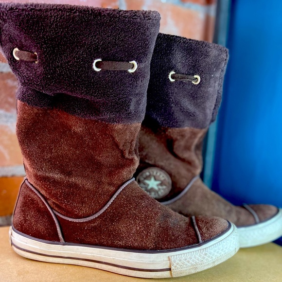Converse Suede Boots Chocolate Brown Size 8.5 - Picture 5 of 5